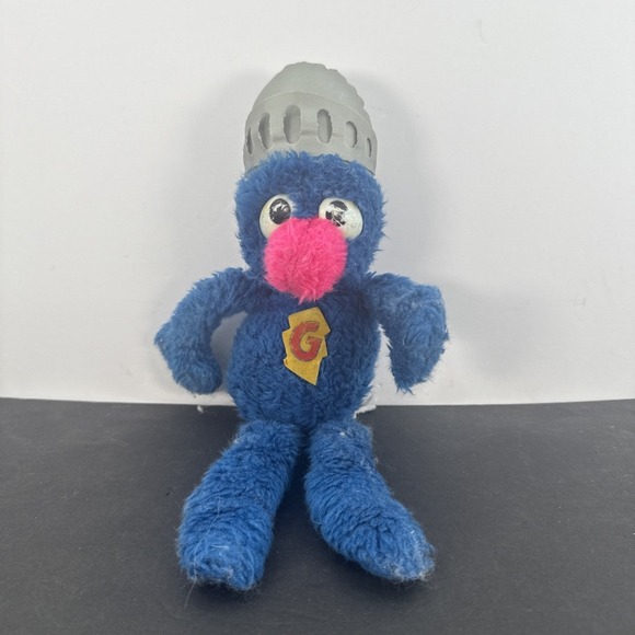 VTG 1970s HTF Knickerbocker Super GROVER Plush Muppets Stuffed Toy 13" Sesame St - Picture 1 of 7